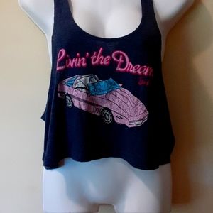 VINTAGE Barbie "Living the Dream" Muscle Shirt